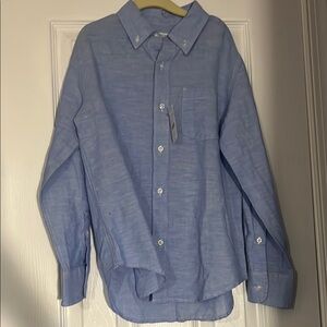 Men's Light Blue Button-Up Shirt